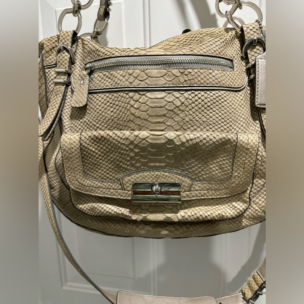 Coach Kristen Phyton Embossed Leather Bag - Picture 4 of 16